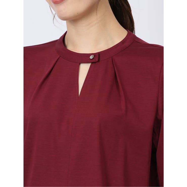 デザインネック 7分袖プルオーバー | TAKA-Q WOMEN | 詳細画像19 