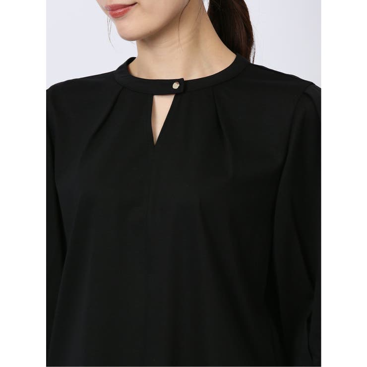 デザインネック 7分袖プルオーバー | TAKA-Q WOMEN | 詳細画像9 