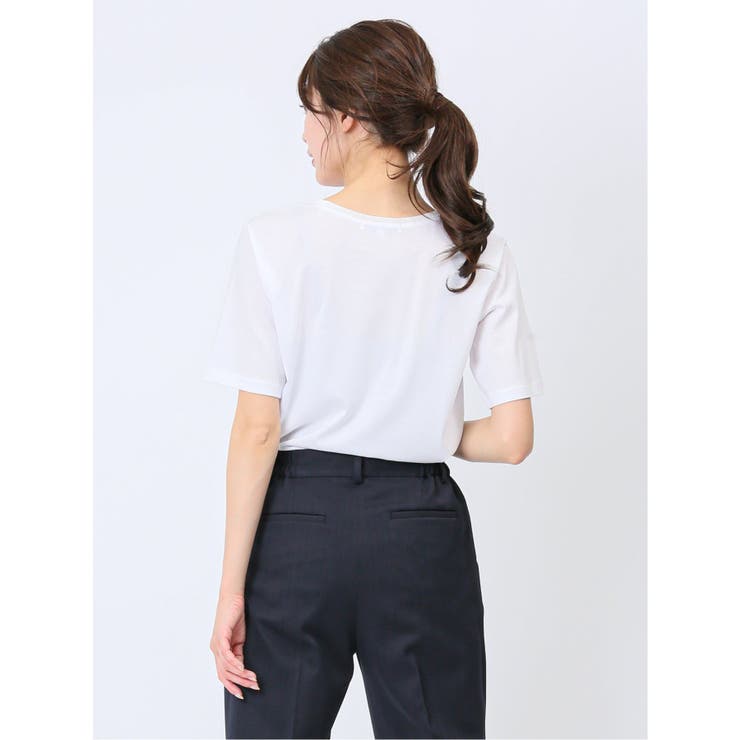 チュール衿 半袖Ｔシャツ | TAKA-Q WOMEN | 詳細画像3 