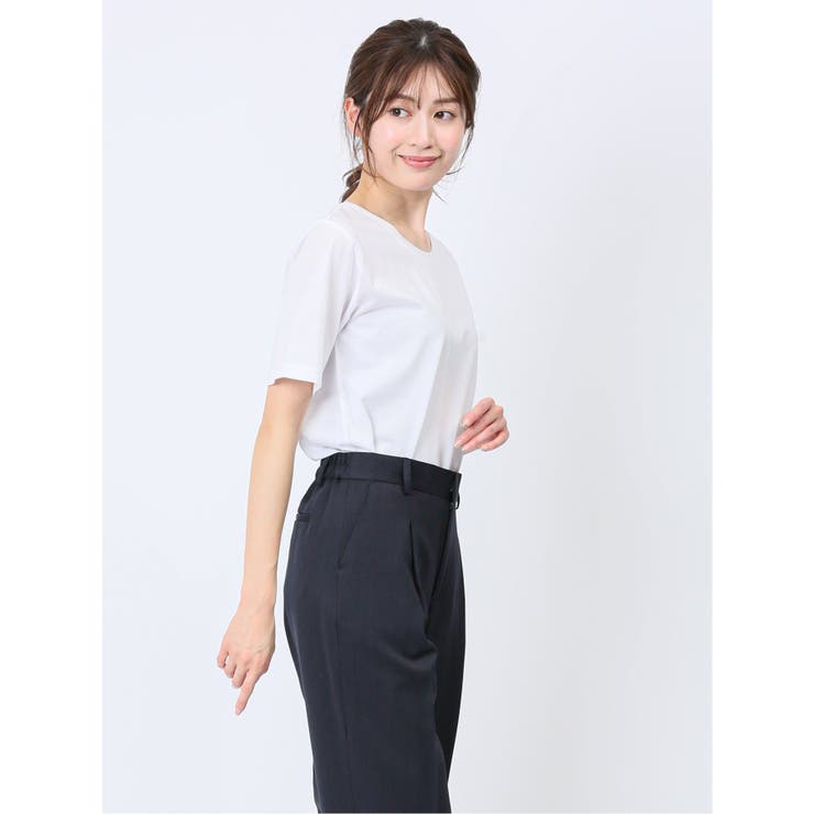 チュール衿 半袖Ｔシャツ | TAKA-Q WOMEN | 詳細画像4 