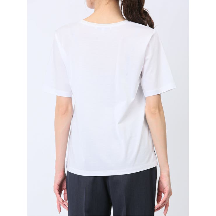 チュール衿 半袖Ｔシャツ | TAKA-Q WOMEN | 詳細画像7 