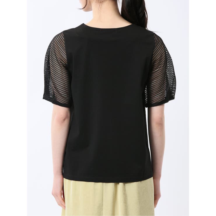 レース切替 クルーネック 半袖プルオーバー | TAKA-Q WOMEN | 詳細画像18 