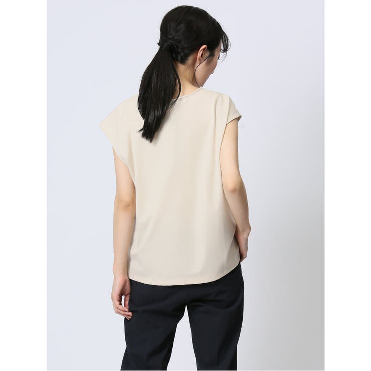 接触冷感 フェイクパール付きプルオーバー | TAKA-Q WOMEN | 詳細画像23 