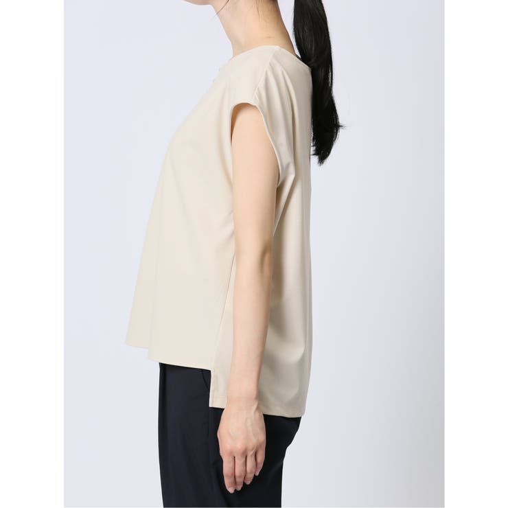 接触冷感 フェイクパール付きプルオーバー | TAKA-Q WOMEN | 詳細画像27 