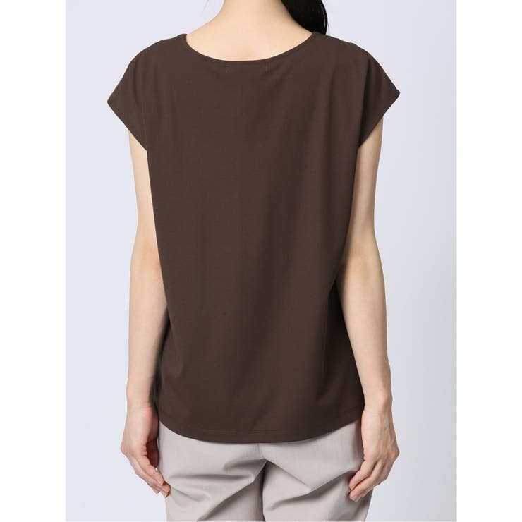 接触冷感 フェイクパール付きプルオーバー | TAKA-Q WOMEN | 詳細画像37 