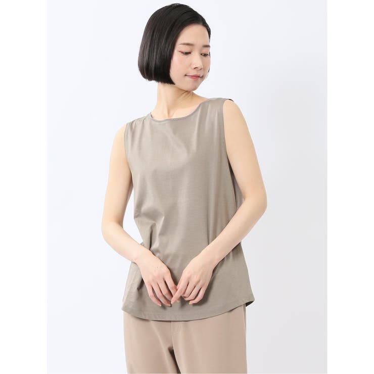 06グレー | チュール衿 インナータンク | TAKA-Q WOMEN