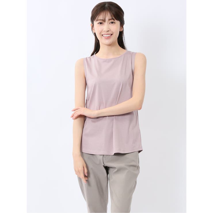 12ピンク | チュール衿 インナータンク | TAKA-Q WOMEN