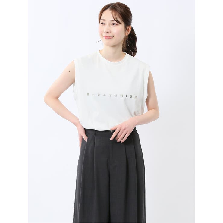 ハンチ/HUNCH ロゴ ノースリーブT | TAKA-Q WOMEN | 詳細画像1 