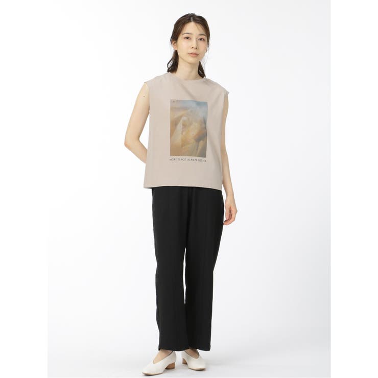 転写プリント フレンチスリーブプルオーバー | TAKA-Q WOMEN | 詳細画像13 