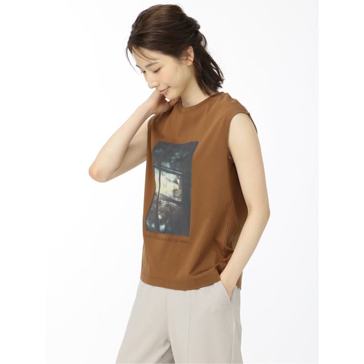 転写プリント フレンチスリーブプルオーバー | TAKA-Q WOMEN | 詳細画像29 