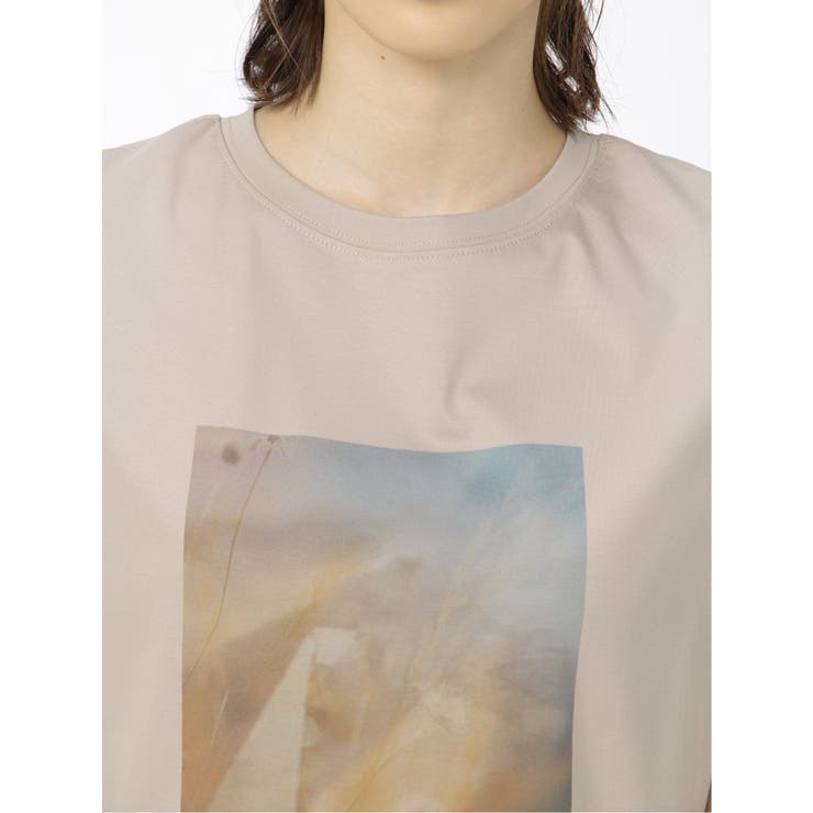 転写プリント フレンチスリーブプルオーバー | TAKA-Q WOMEN | 詳細画像6 