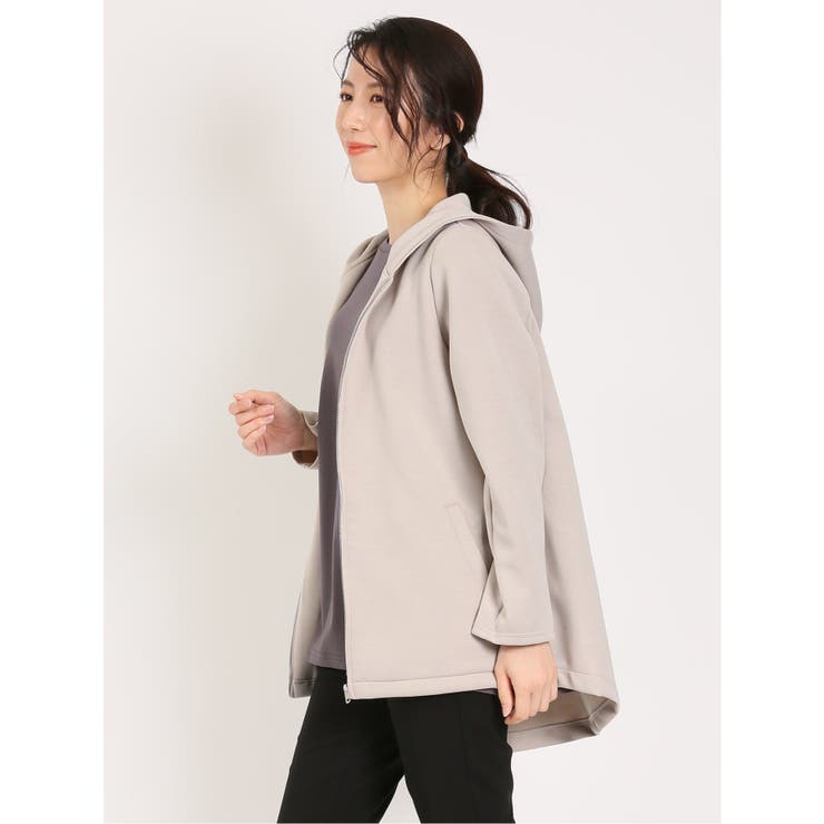 バックフレアー 長袖パーカー | TAKA-Q WOMEN | 詳細画像14 