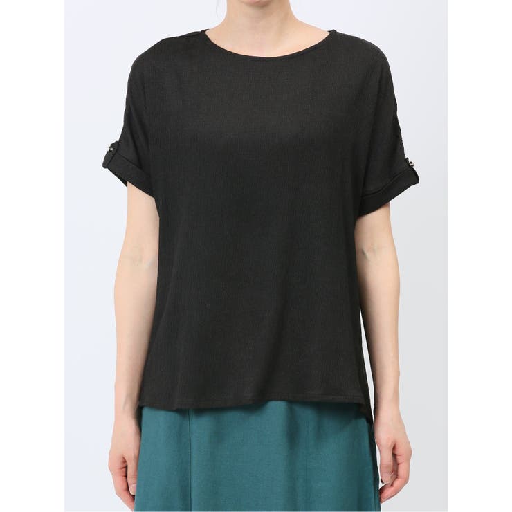 マーブルワルツ/MARBLE WALTS シャーリング クルー半袖プルオーバー | TAKA-Q WOMEN | 詳細画像16 