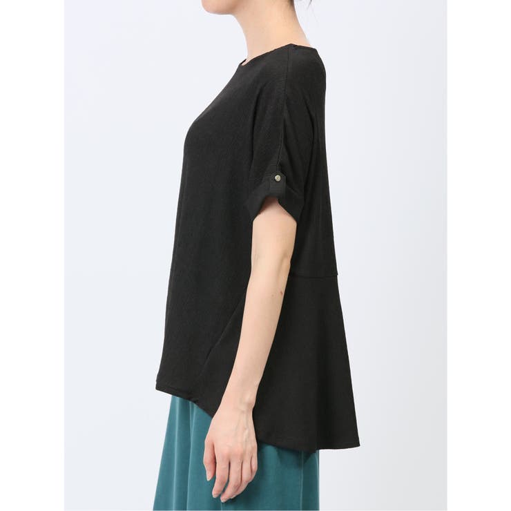 マーブルワルツ/MARBLE WALTS シャーリング クルー半袖プルオーバー | TAKA-Q WOMEN | 詳細画像17 