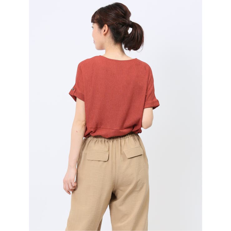 マーブルワルツ/MARBLE WALTS シャーリング クルー半袖プルオーバー | TAKA-Q WOMEN | 詳細画像23 