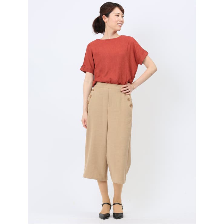 マーブルワルツ/MARBLE WALTS シャーリング クルー半袖プルオーバー | TAKA-Q WOMEN | 詳細画像25 