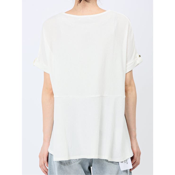 マーブルワルツ/MARBLE WALTS シャーリング クルー半袖プルオーバー | TAKA-Q WOMEN | 詳細画像8 