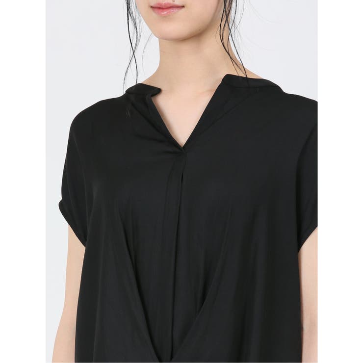 マーブルワルツ/MARBLE WALTS ハイブリッド 抜き衿半袖プルオーバー | TAKA-Q WOMEN | 詳細画像17 