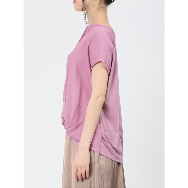 マーブルワルツ/MARBLE WALTS ハイブリッド 抜き衿半袖プルオーバー | TAKA-Q WOMEN | 詳細画像24 