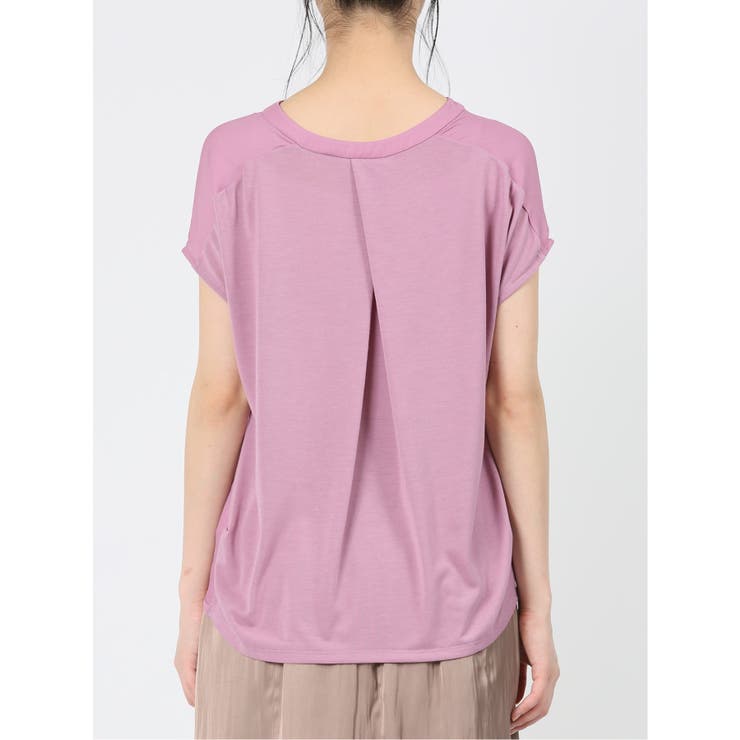 マーブルワルツ/MARBLE WALTS ハイブリッド 抜き衿半袖プルオーバー | TAKA-Q WOMEN | 詳細画像25 