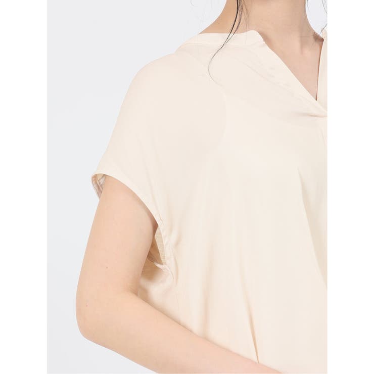 マーブルワルツ/MARBLE WALTS ハイブリッド 抜き衿半袖プルオーバー | TAKA-Q WOMEN | 詳細画像36 