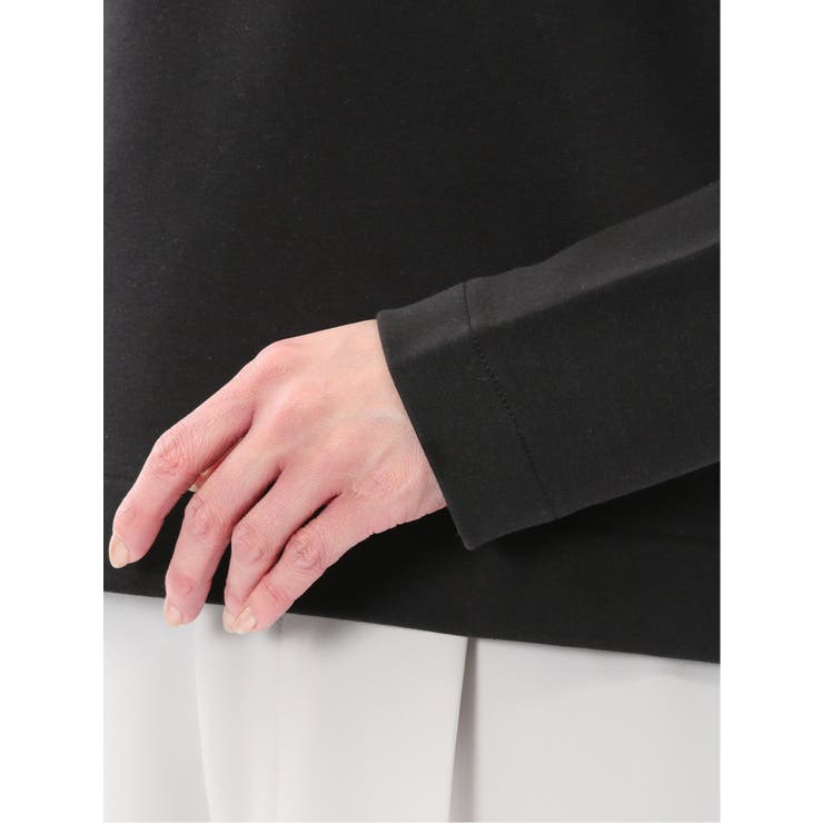 クロップド クルーネック長袖Ｔシャツ | TAKA-Q WOMEN | 詳細画像19 