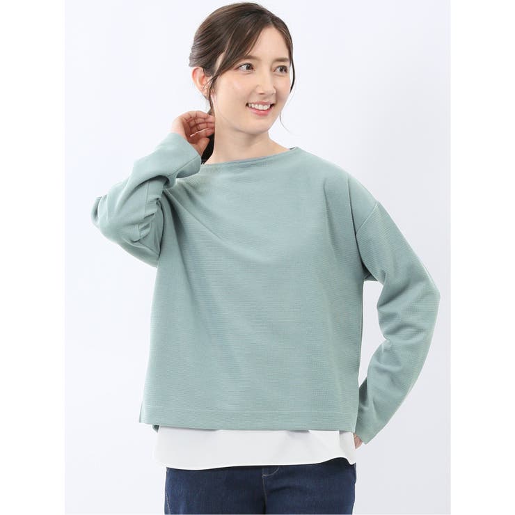 73サックス | ゆるプルオーバー&タンクトップ アンサンブル | TAKA-Q WOMEN