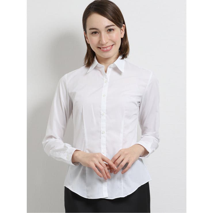 【楽天1位】 形態安定ブロード 一番の贈り物 レギュラーカラー長袖シャツ Tシャツ