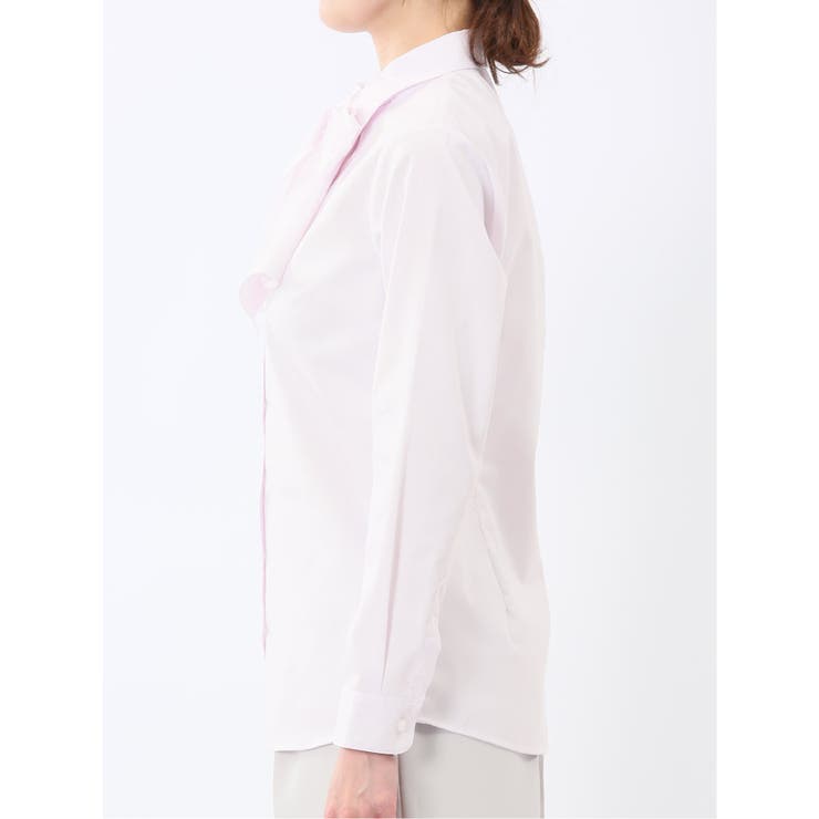 うれしい高機能 リボン脱着 長袖シャツ | TAKA-Q WOMEN | 詳細画像20 