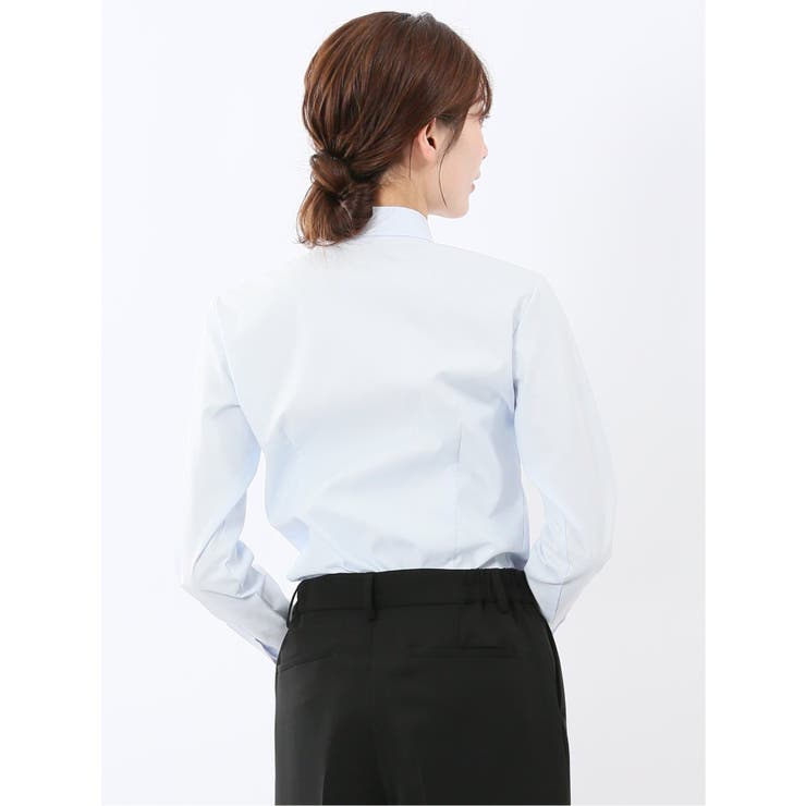うれしい高機能 リボン脱着 長袖シャツ | TAKA-Q WOMEN | 詳細画像28 