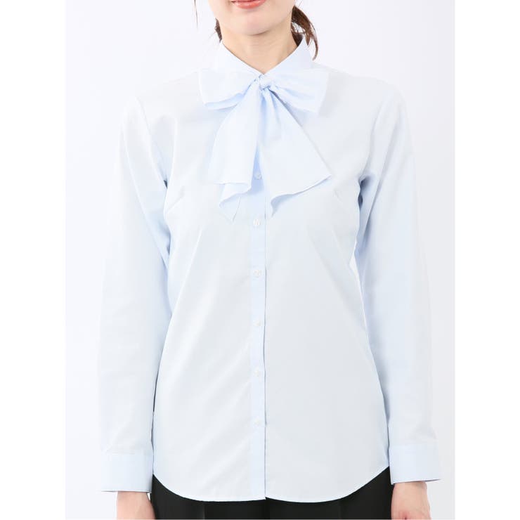 うれしい高機能 リボン脱着 長袖シャツ | TAKA-Q WOMEN | 詳細画像31 