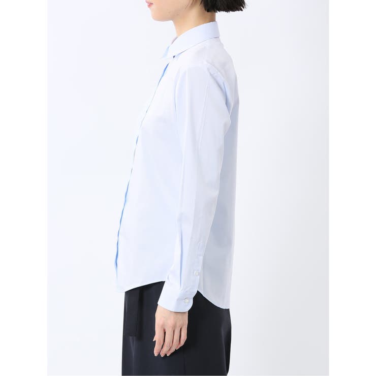 嬉しい機能 レギュラーカラー 長袖シャツ サックス | TAKA-Q WOMEN | 詳細画像7 