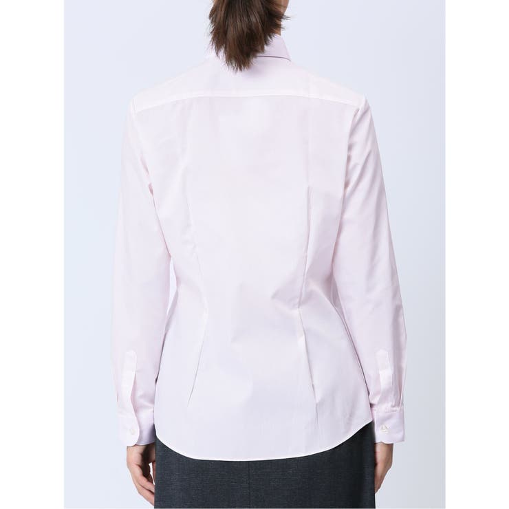 【WEB限定】形態安定ストレッチ レギュラーカラー長袖シャツ | TAKA-Q WOMEN | 詳細画像15 