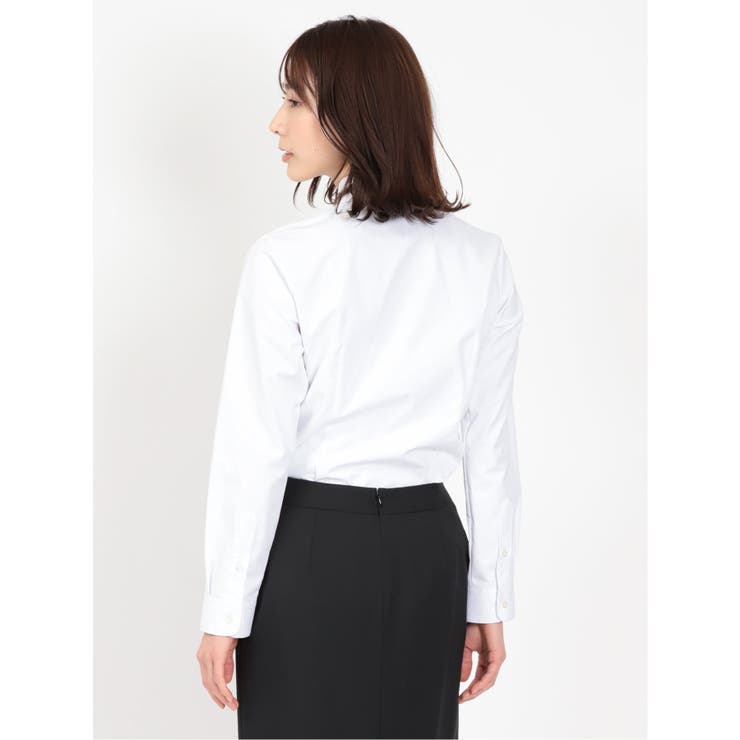 透け防止 形態安定 レギュラーカラー 長袖シャツ | TAKA-Q WOMEN | 詳細画像3 