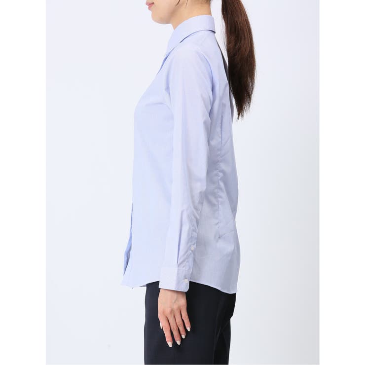 透け防止 形態安定 レギュラーカラー 長袖シャツ | TAKA-Q WOMEN | 詳細画像6 