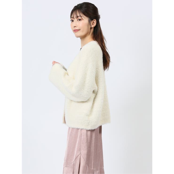 ノーカラー フェザーニットジャケット | TAKA-Q WOMEN | 詳細画像2 