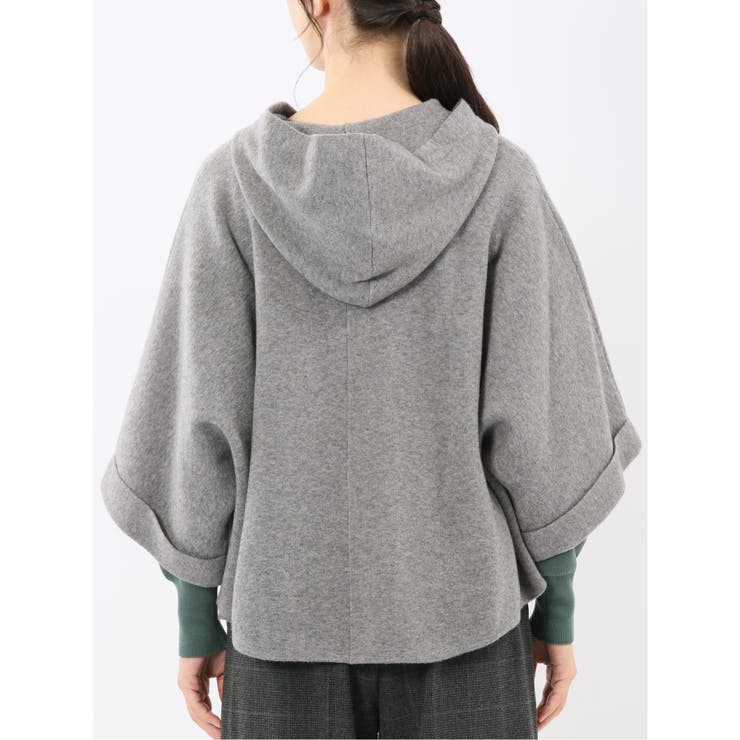 ウォッシャブル ポンチョ風 フードコーディガン | TAKA-Q WOMEN | 詳細画像17 
