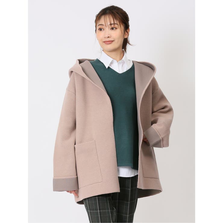ダブルフェイス フードコート[品番：TKQJ0020583]｜TAKA-Q WOMEN