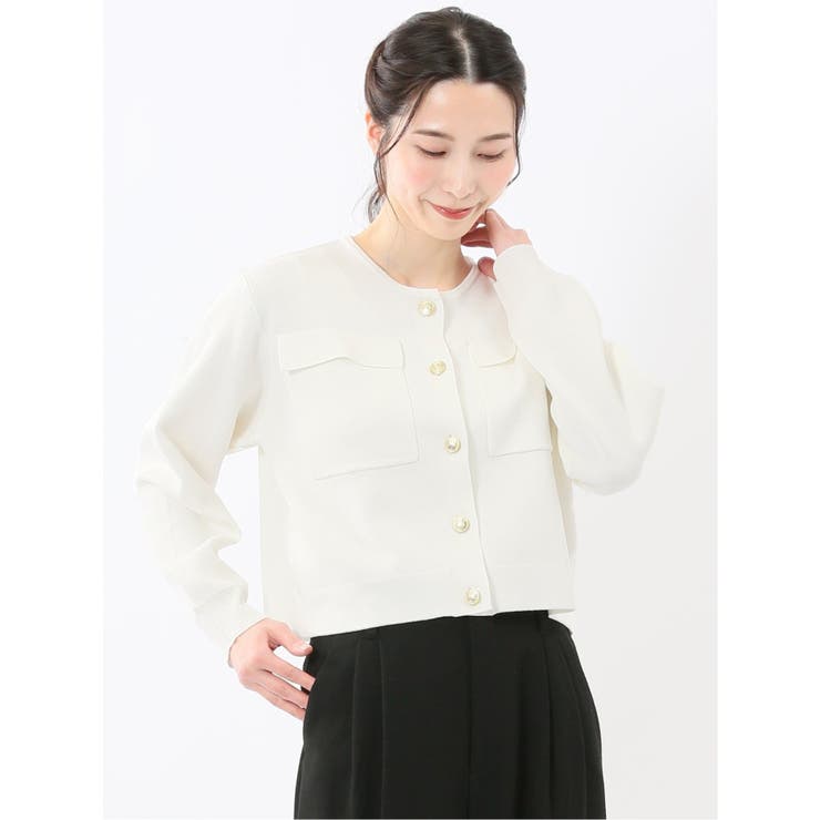 ハンドウォッシャブル ミラノリブ ニットジャケット | TAKA-Q WOMEN | 詳細画像1 