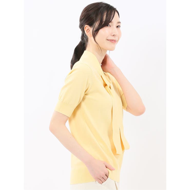 ハンドウォッシャブル 2WAY 半袖ニットプルオーバー | TAKA-Q WOMEN | 詳細画像18 