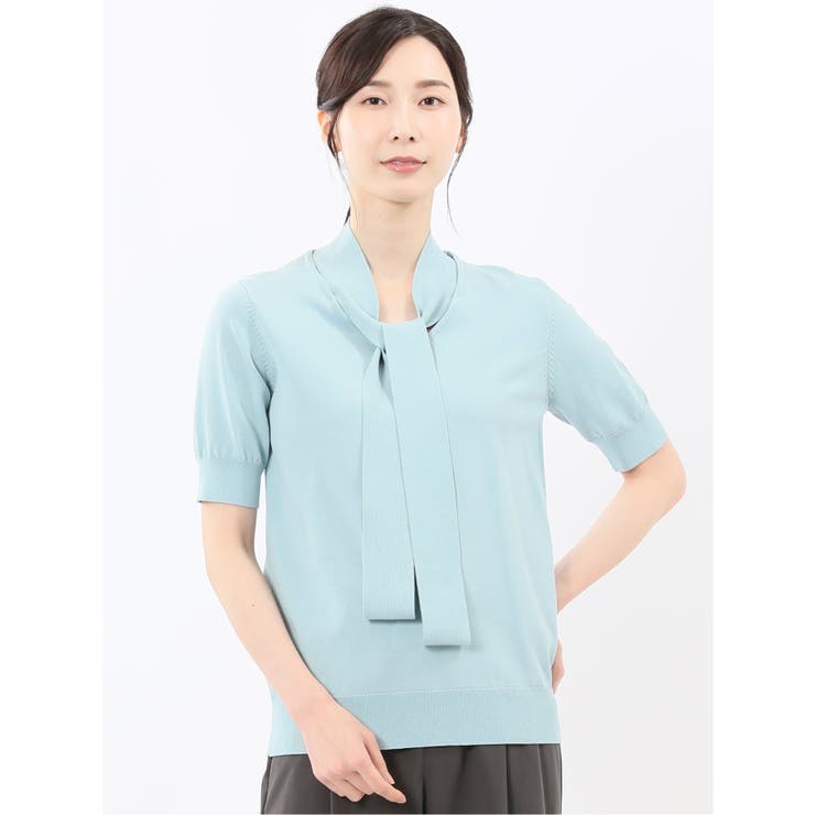 ハンドウォッシャブル 2WAY 半袖ニットプルオーバー | TAKA-Q WOMEN | 詳細画像24 