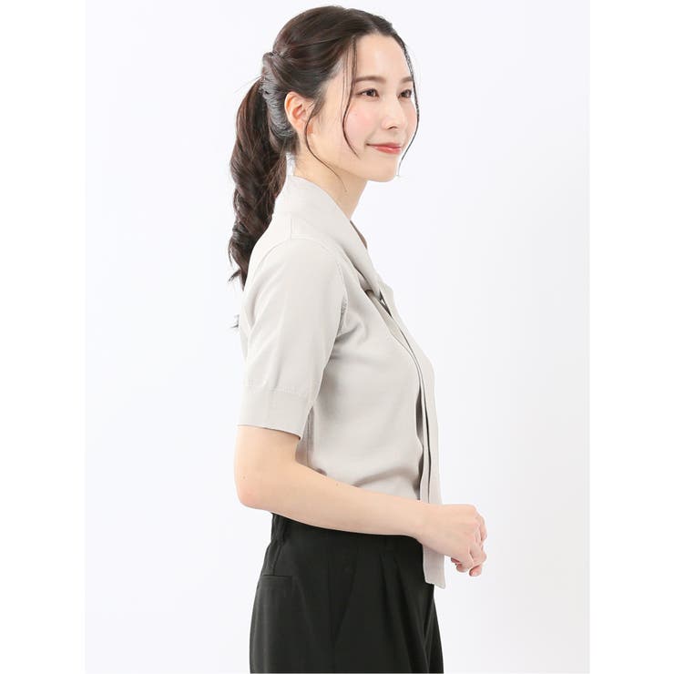 ハンドウォッシャブル 2WAY 半袖ニットプルオーバー | TAKA-Q WOMEN | 詳細画像4 