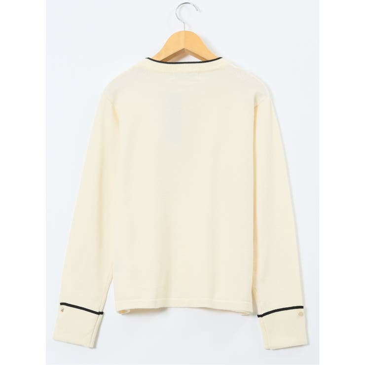 ハンドウォッシャブル 配色カフス クルーニットプルオーバー | TAKA-Q WOMEN | 詳細画像12 