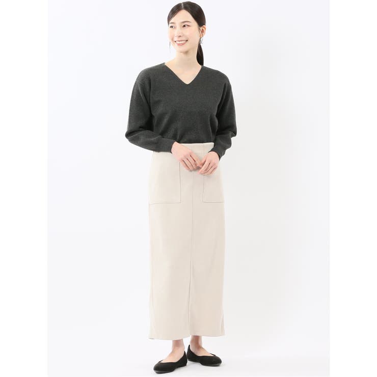 ハンドウォッシャブル ミラノ Vネック ニットプルオーバー | TAKA-Q WOMEN | 詳細画像5 