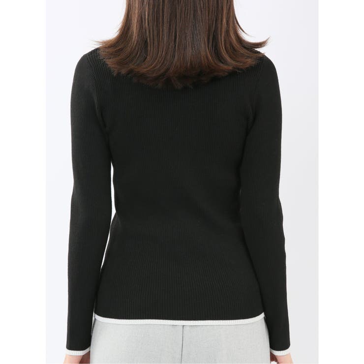 ハンドウォッシャブル ドルマン&リブハイネック ニットアンサンブル | TAKA-Q WOMEN | 詳細画像12 