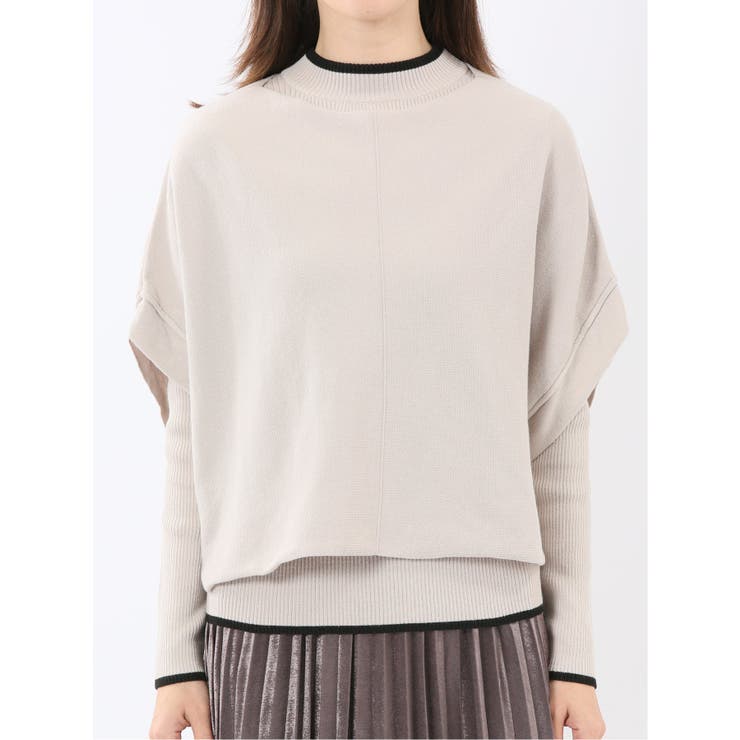 ハンドウォッシャブル ドルマン&リブハイネック ニットアンサンブル | TAKA-Q WOMEN | 詳細画像17 