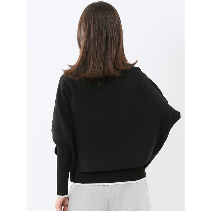 ハンドウォッシャブル ドルマン&リブハイネック ニットアンサンブル | TAKA-Q WOMEN | 詳細画像3 