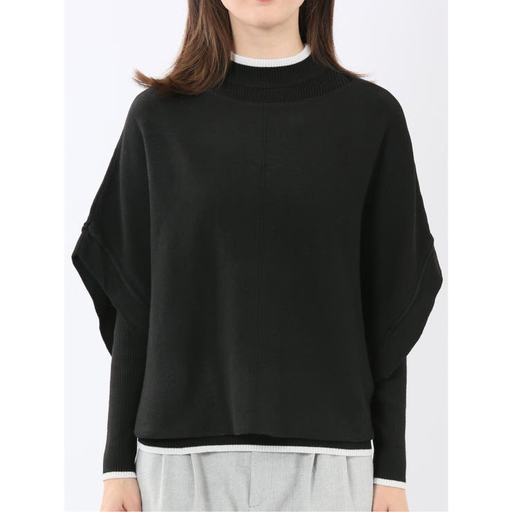 ハンドウォッシャブル ドルマン&リブハイネック ニットアンサンブル | TAKA-Q WOMEN | 詳細画像6 