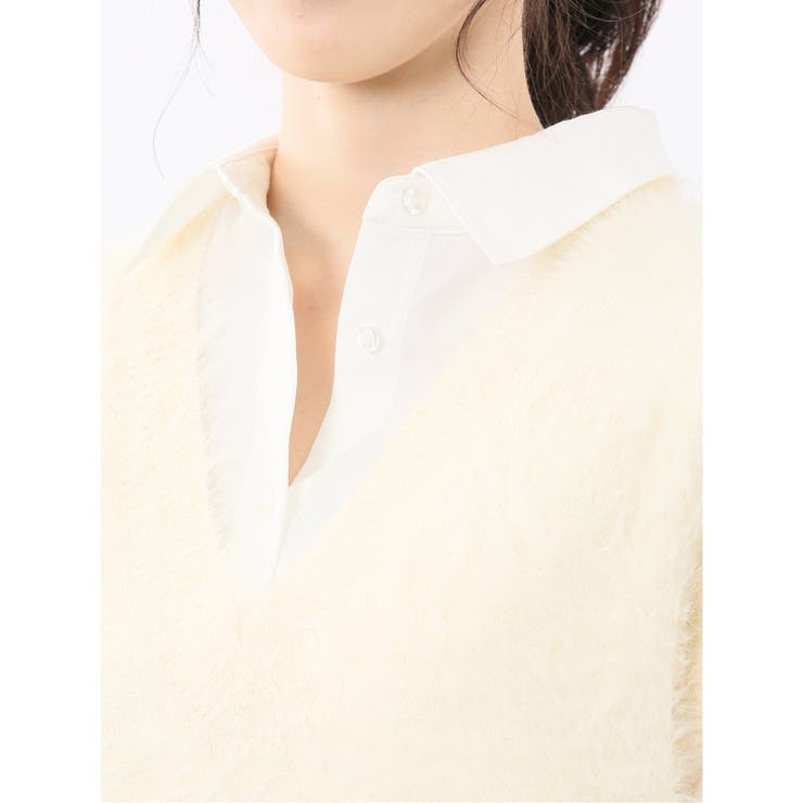 ハンドウォッシャブル フェザー Vネック ニットベスト | TAKA-Q WOMEN | 詳細画像9 