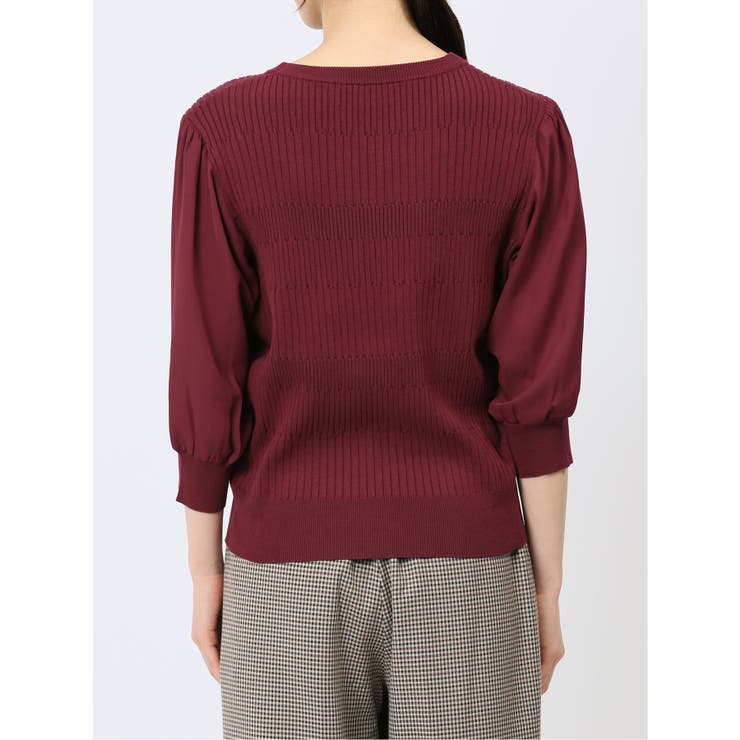 7分袖ジョーゼット リブニットプルオーバー | TAKA-Q WOMEN | 詳細画像36 